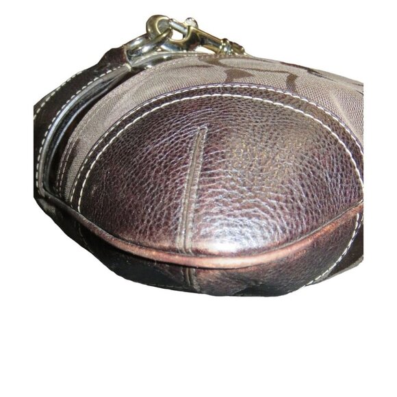 SOLD COACH 2006 Hampton Exotic Python Mixed Canvas & Leather Hobo Handbag - Picture 13 of 14